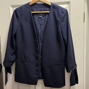 Ann Taylor Blue Blazer Classic Suit Jacket